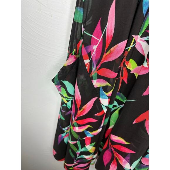 Joseph Ribkoff Floral A-Line Flowy Dress US Size 6 Lagenlook Sleeveless Lined - Picture 3 of 7